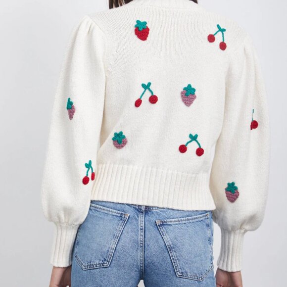 Rails - Esther Cardigan Ivory Fruits Eco - XS - Picture 4 of 5